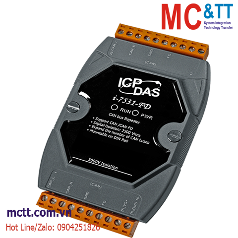 Bộ lặp và cách ly CAN / CAN FD ICP DAS I-7531-FD-G CR