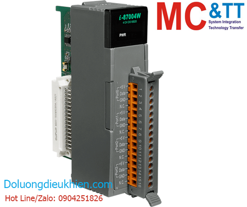 I-87004W-G CR: Module 4 kênh đầu vào nhiệt độ DS18B20 Daisy-Chain