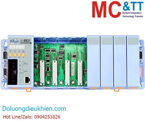 Bộ lập trình nhúng MiniOS7 PAC với CPU 80188-40 + 8 slot module I/O ICP DAS I-8831 CR