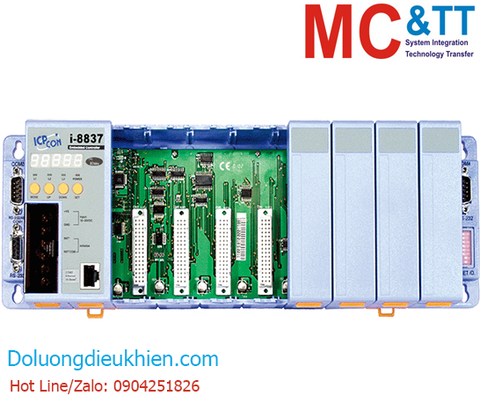 I-8837-80 CR: Bộ lập trình nhúng PAC 80186-80 CPU + MiniOS7 ISaGRAF +8 khe cắm module I/O