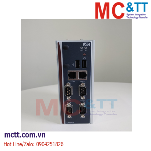 Máy tính nhúng công nghiệp Axiomtek ICO300-E3827-DIO-PB-DC