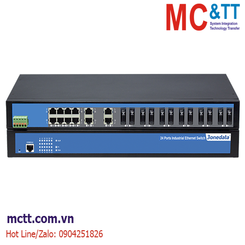Switch công nghiệp 12 cổng Ethernet + 12 cổng quang 3Onedata IES1024-12F