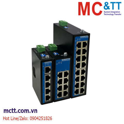 Switch công nghiệp 16 cổng Ethernet 3Onedata IES2100SL-16T-2LV