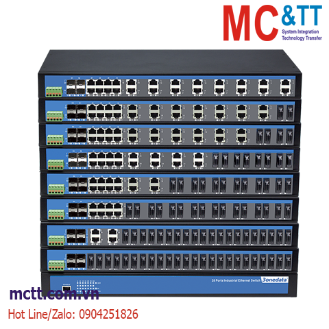 Switch công nghiệp quản lý 20 cổng Ethernet + 4 cổng quang + 4 cổng Gigabit SFP 3Onedata IES5028-4GS-4F