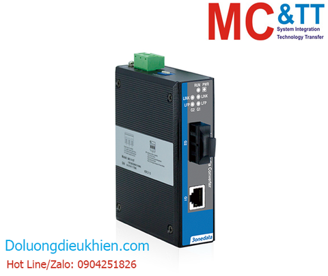 Bộ chuyển đổi quang điện công nghiệp 1 cổng Gigabit Ethernet + 1 cổng Gigabit Quang (1 sợi quang, Single Mode, SC, 20KM) 3Onedata IMC101GT-1GF-SS-SC-20KM