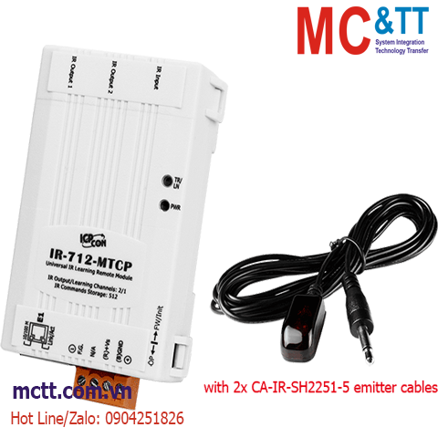 Module chuyển đổi hồng ngoại IR sang Ethernet Modbus TCP ICP DAS IR-712-MTCP-5 CR