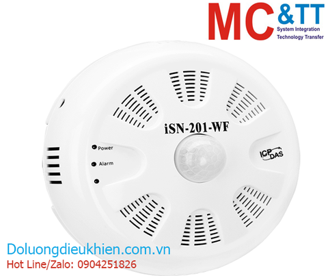 Cảm biến đo cường độ ánh sáng (LUX) + nhiệt độ + Độ ẩm Ethernet + Wi-Fi +RS-485 Modbus ICP DAS iSN-201-WF CR