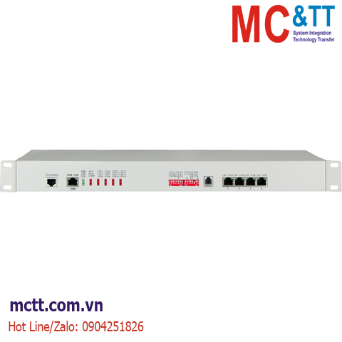 Bộ chuyển đổi 14 cổng E1 ( 75 ohm BNC hoặc 120 ohm (RJ45) sang 4 cổng Ethernet JHA-CE16F4