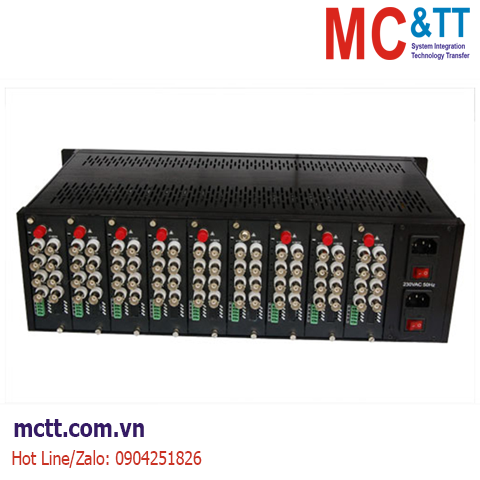 Khung giá 18 khe cắm card bộ chuyển đổi Video sang Quang JHA-D1918TV-3U