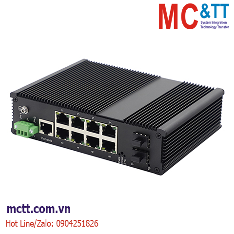 Switch công nghiệp 8 cổng Gigabit PoE Ethernet + 2 cổng Quang 1G SFP JHA TECH JHA-MIGS28HP