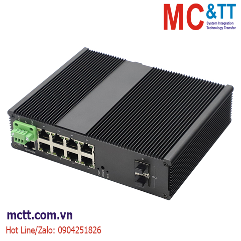 Switch công nghiệp quản lý Layer 3 8 cổng Gigabit Ethernet + 2 cổng 1G/10G SFP+ JHA TECH JHA-MIWS2G08H