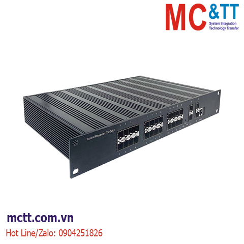 Switch công nghiệp quản lý Layer 3 4 cổng 1G/10G SFP+ + 24 1G SFP JHA TECH JHA-MIWS4GS2400H