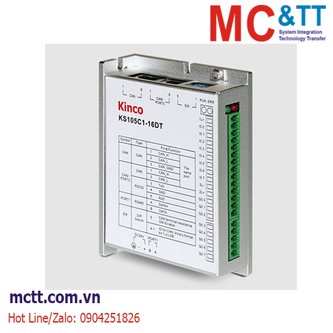 Bộ lập trình PLC Kinco KS105C1-16DT (8*DI, 8*DO,1*RS232, 1*RS485, 1*CAN)