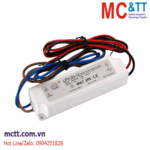 Bộ đổi nguồn đèn LED chống nước MCTT-LPV-20-15 20W, 15VDC, 1.33A