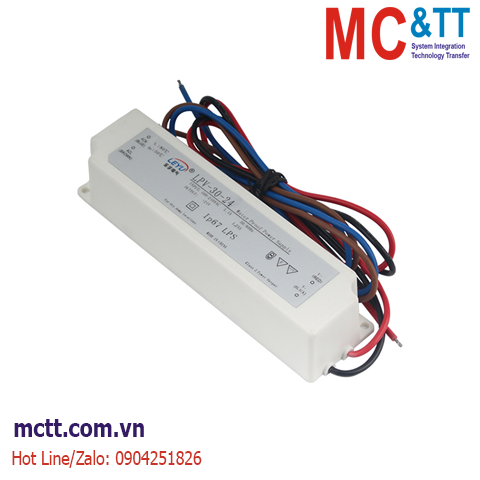 Bộ đổi nguồn đèn LED chống nước MCTT-LPV-30-24 30W, 24VDC, 1.25A