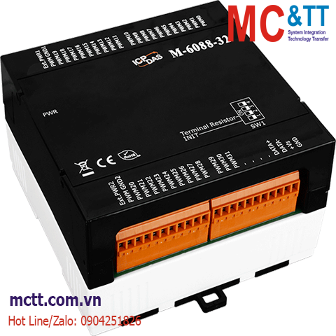 Module RS-485 Modbus RTU 32 kênh đầu ra xung PWM ICP DAS M-6088-32 CR
