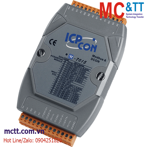 Module RS-485 Modbus RTU 6 kênh đầu vào RTD ICP DAS M-7015-G CR
