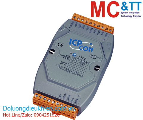 Module RS-485 Modbus RTU 2 kênh đầu ra tương tự AO ICP DAS M-7022-G CR