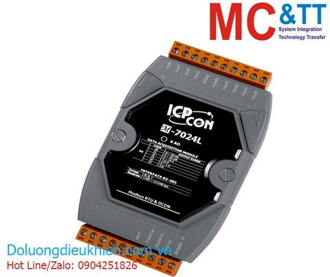 Module RS-485 Modbus RTU 4 kênh đầu ra tương tự AO ICP DAS M-7024L-G CR