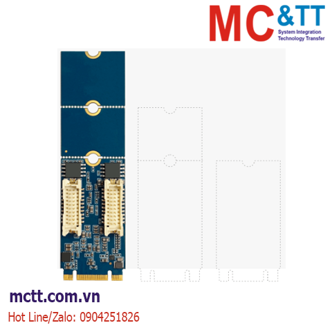 Card M.2 Pcie 2 cổng Gigabit Ethernet Cervoz MEC-LAN-2002i-S