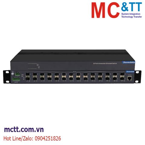 Switch công nghiệp IEC61850 quản lý 28 cổng Gigabit SFP 3onedata MES5300-28GS-2LV