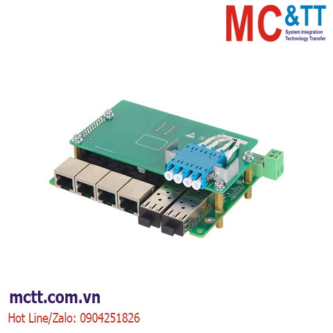 Bo mạch switch công nghiệp Layer 2 2 cổng Gigabit Quang Bypass + 4 cổng Gigabit Ethernet Maiwe MES7106GBP-2GF-4GT