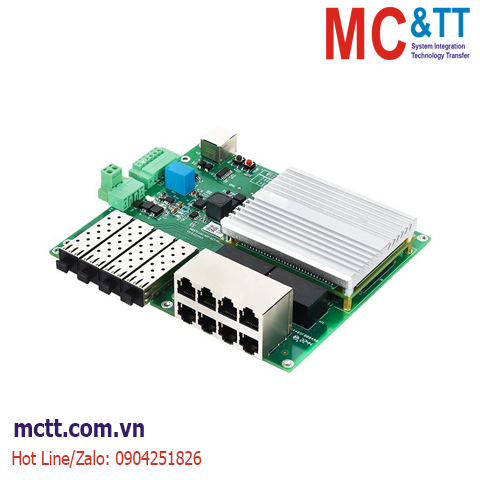 Bo mạch switch công nghiệp Layer 2 4 cổng Gigabit SFP + 8 cổng Gigabit Ethernet Maiwe MES7112G-4GF-8GT