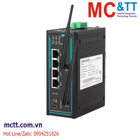 Điểm truy cập công nghiệp - Access Point 1 cổng Gigabit WAN/LAN + 4 cổng Gigabit LAN Maiwe MIAP7200-2N25-GF-4GT