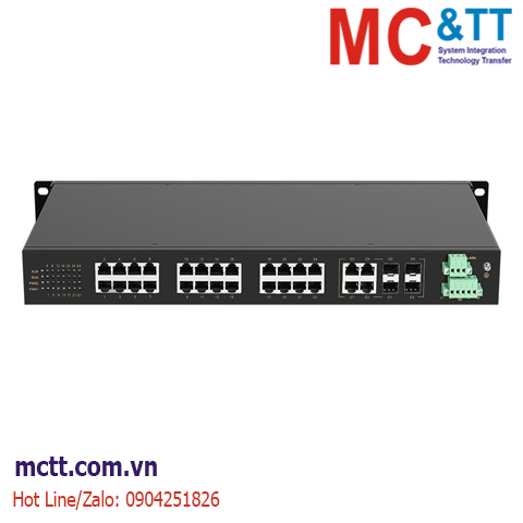 Switch công nghiệp 4 cổng Gigabit Combo + 24 cổng Ethernet Maiwe MIEN3028-4GC