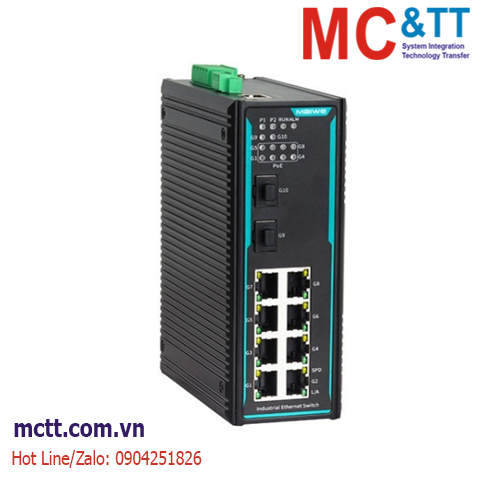 Switch PoE công nghiệp quản lý 2 cổng Gigabit SFP + 8 cổng Gigabit PoE Maiwe MISCOM7210GP-2GF-8GTPOE