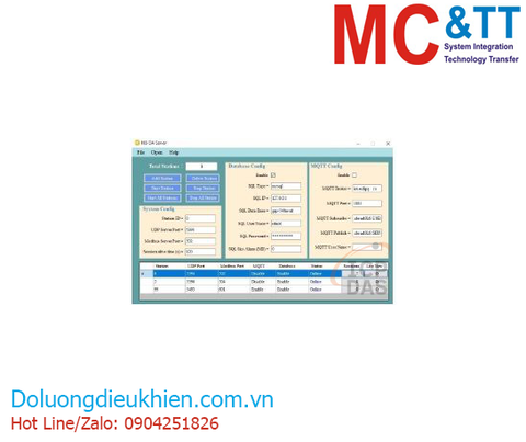 Phần mềm lấy và đẩy dữ liệu IoT ICP DAS NB-DA Server