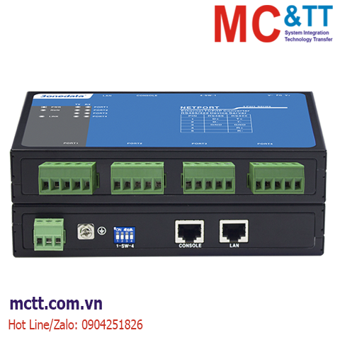 Bộ chuyển đổi tín hiệu 4 cổng RS-232 sang Ethernet 3Onedata NP304T-4D(RS-232)