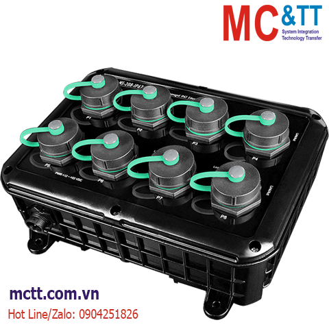 Switch công nghiệp 8 cổng Ethernet IP67 ICP DAS NS-208-IP67 CR