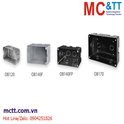 Hộp gắn thiết bị lên tường (Outlet Box) ICP DAS OB120 CR