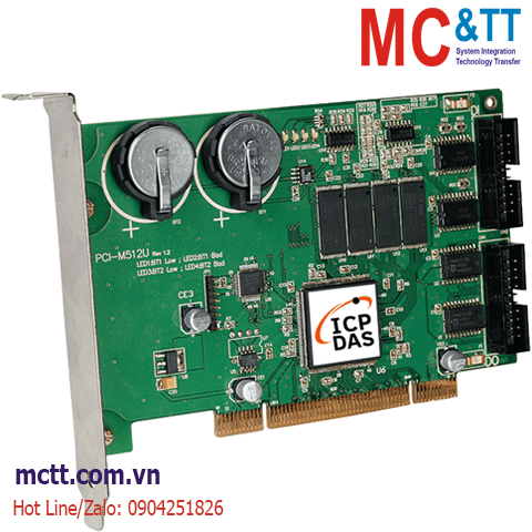 Bo mạch PCI 12 kênh vào số DI + 16 kênh ra số DO ICP DAS PCI-M512U CR