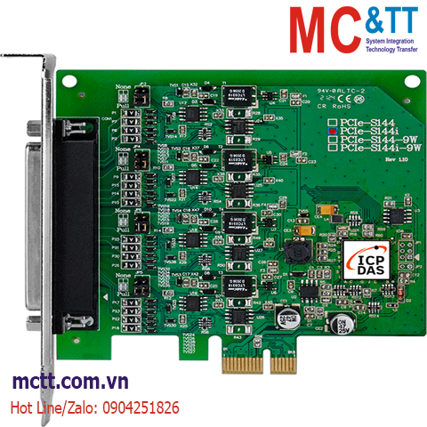 Card PCI Express 4 cổng RS-422/485 ICP DAS PCIe-S144i CR