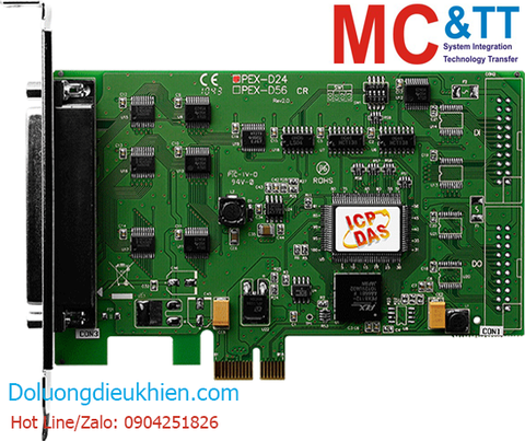 Card PCI Express 24 kênh đầu vào/ra số DIO ICP DAS PEX-D24 CR