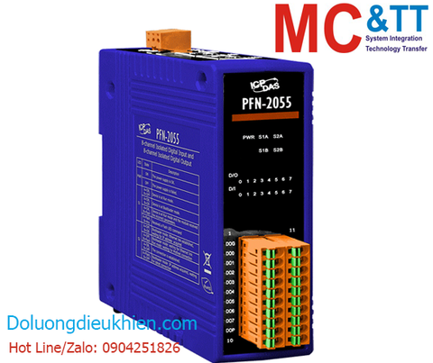 Module Profinet 8 kênh đầu vào số DI + 8 kênh đầu ra số DO ICP DAS PFN-2055 CR