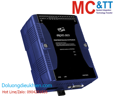 Module Profibus Slave 24 kênh đầu vào số DI ICP DAS PROFI-5053 CR