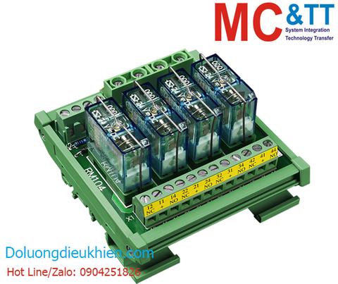 Bo mạch kết nối 4 kênh đầu ra Relay ICP DAS RM-104 CR