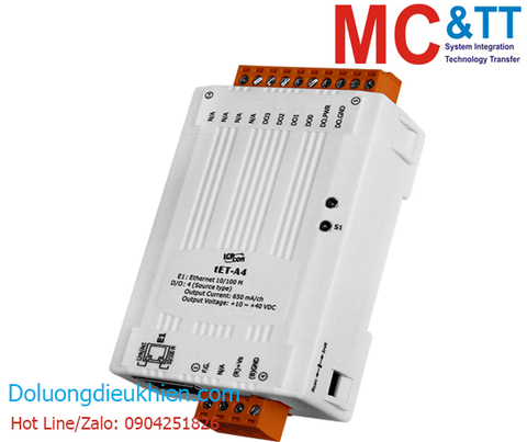 Module Ethernet Modbus TCP 4 kênh DO ICP DAS tET-A4 CR