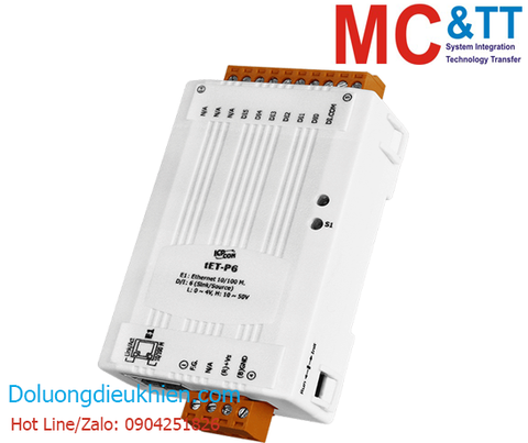 Module Ethernet Modbus TCP 6 kênh DI ICP DAS tET-P6 CR