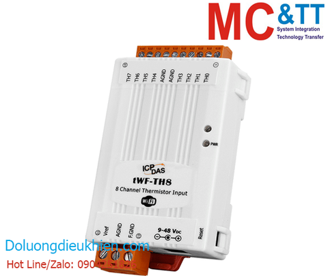 Module Wi-Fi Modbus TCP 8 kênh Thermistor ICP DAS tWF-TH8 CR