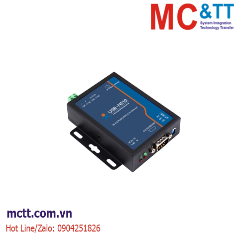 Bộ chuyển đổi 1 cổng RS-232/485/422 sang Ethernet hỗ trợ Modbus Gateway USR-N510-H7