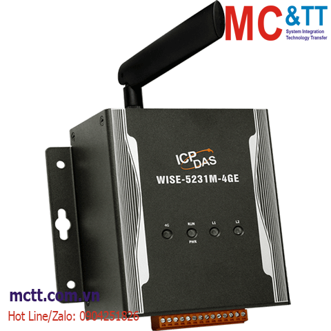Bộ điều khiển nhúng IoT (IIoT Edge Controller) + LTE (4G) ICP DAS WISE-5231M-4GE CR