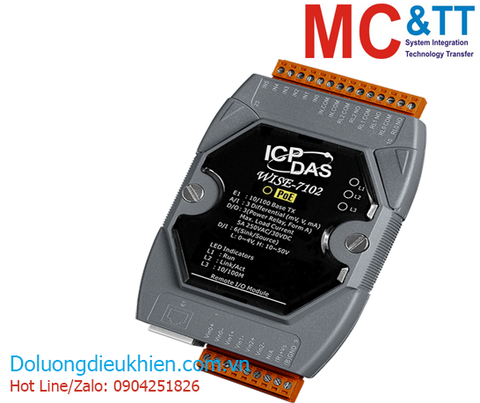 Module lập trình nhúng Wise IoT 3 kênh AI + 6 kênh DI + 3 kênh Relay ICP DAS WISE-7102 CR