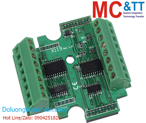 X119: Bo mạch 7 kênh đầu vào DI + 7 kênh đầu ra số DO cho I-7188XB/XG/EX/EG, μPAC-7186EX/EG/FD/SM