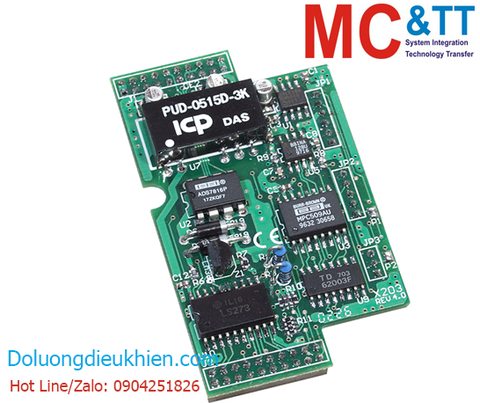 X203: Bo mạch 2 kênh đầu ra tương tự AO + 2 kênh đầu vào số DI + 6 kênh đầu ra số DO cho I-7188XB/XG/EX/EG, μPAC-7186EX/EG/FD/SM