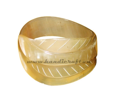 Horn bangle bracelet