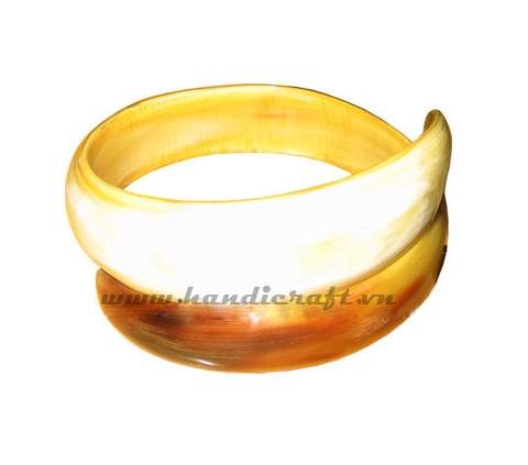 Horn bangle bracelet